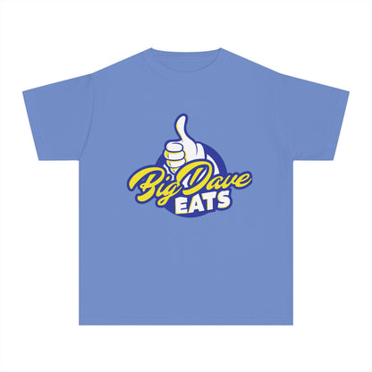 Youth Midweight Tee - Big Dave Eats, Fun T-Shirt for Kids, Perfect for Food Lovers, Casual Wear, Birthday Gift, Summer Style