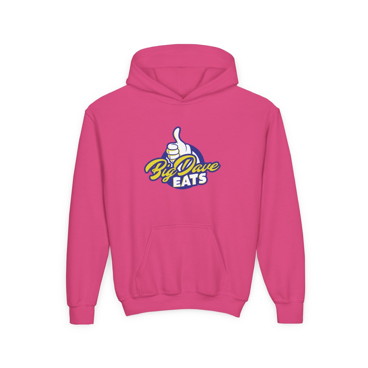 Comfortable Youth Hoodie with Big Dave Eats Design, Casual Wear, Gift Idea for Food Lovers, Cozy Layer for Fall and Winter