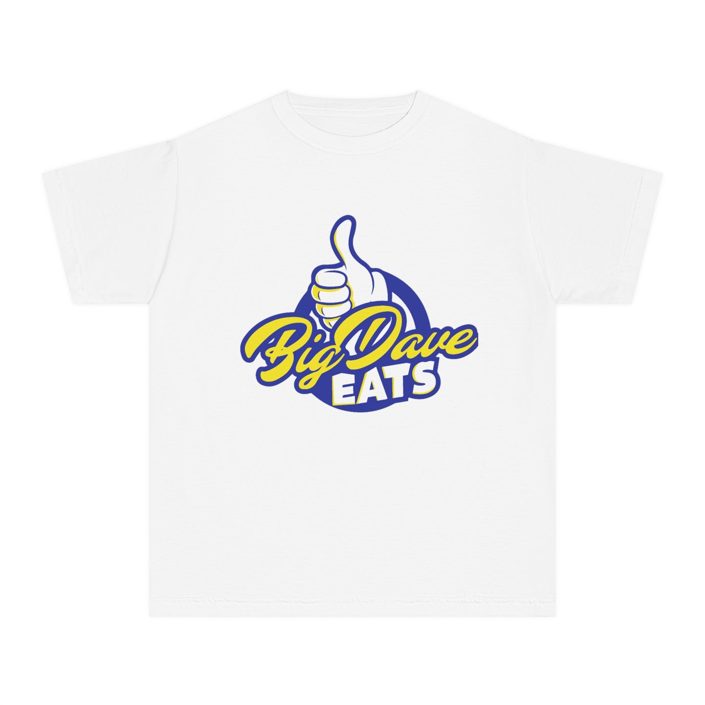 Youth Midweight Tee - Big Dave Eats, Fun T-Shirt for Kids, Perfect for Food Lovers, Casual Wear, Birthday Gift, Summer Style