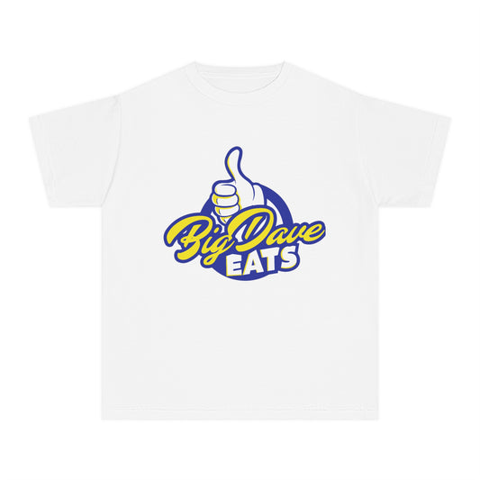 Youth Midweight Tee - Big Dave Eats, Fun T-Shirt for Kids, Perfect for Food Lovers, Casual Wear, Birthday Gift, Summer Style