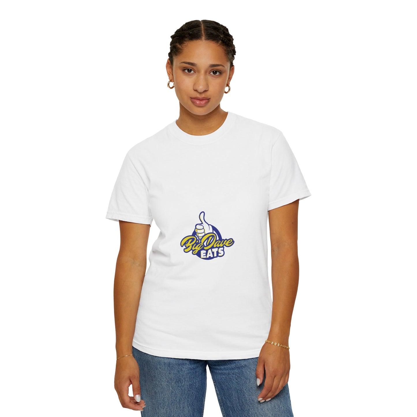 Unisex Garment-Dyed T-Shirt with 'By Dave Eats' Design, Casual Wear, Foodie Gift, Comfortable Everyday Tee, Great for BBQs and Parties