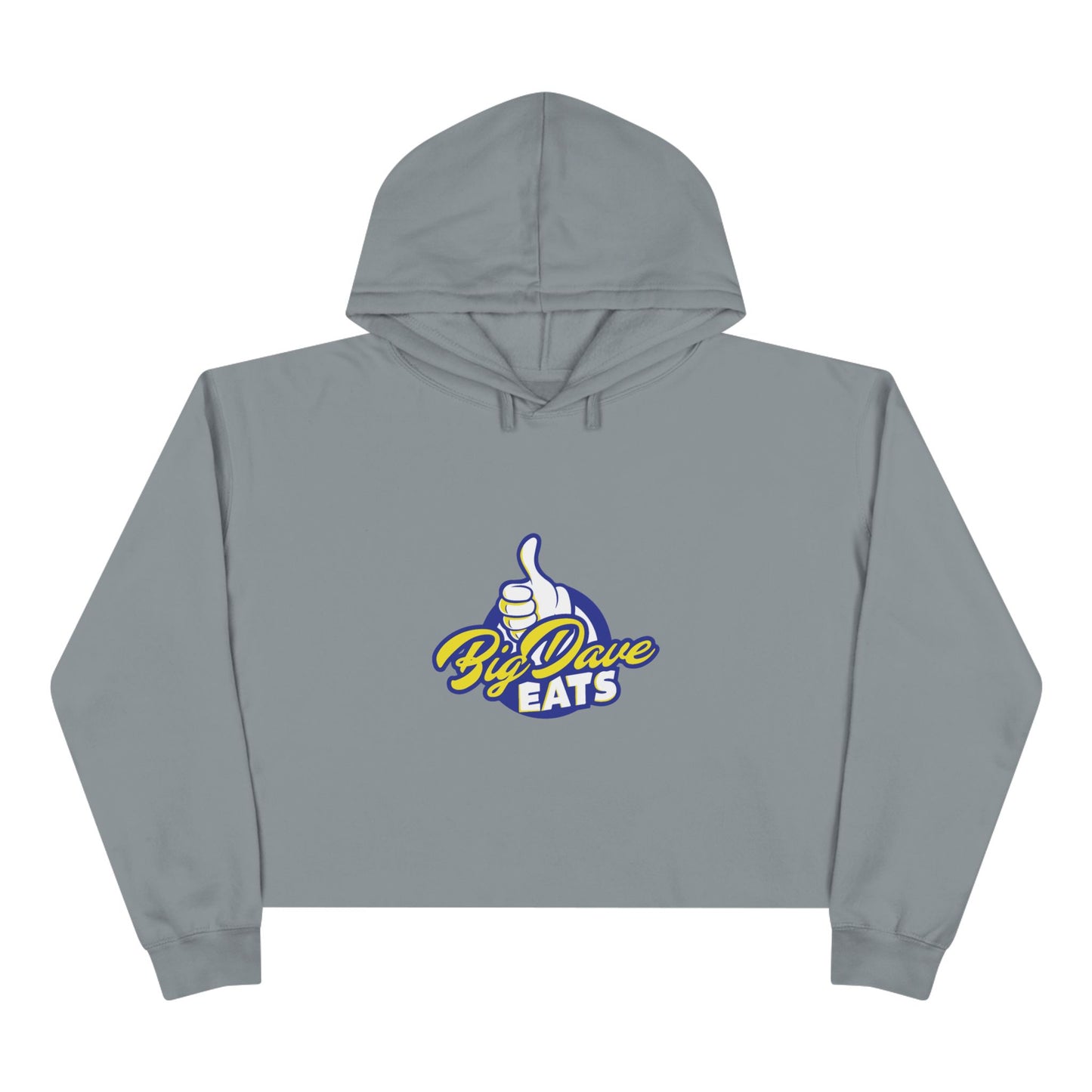 Fun Foodie Crop Hoodie - Big Dave EATS, Casual Wear, Gift for Food Lovers, Spring Fashion, Trendy Outfit