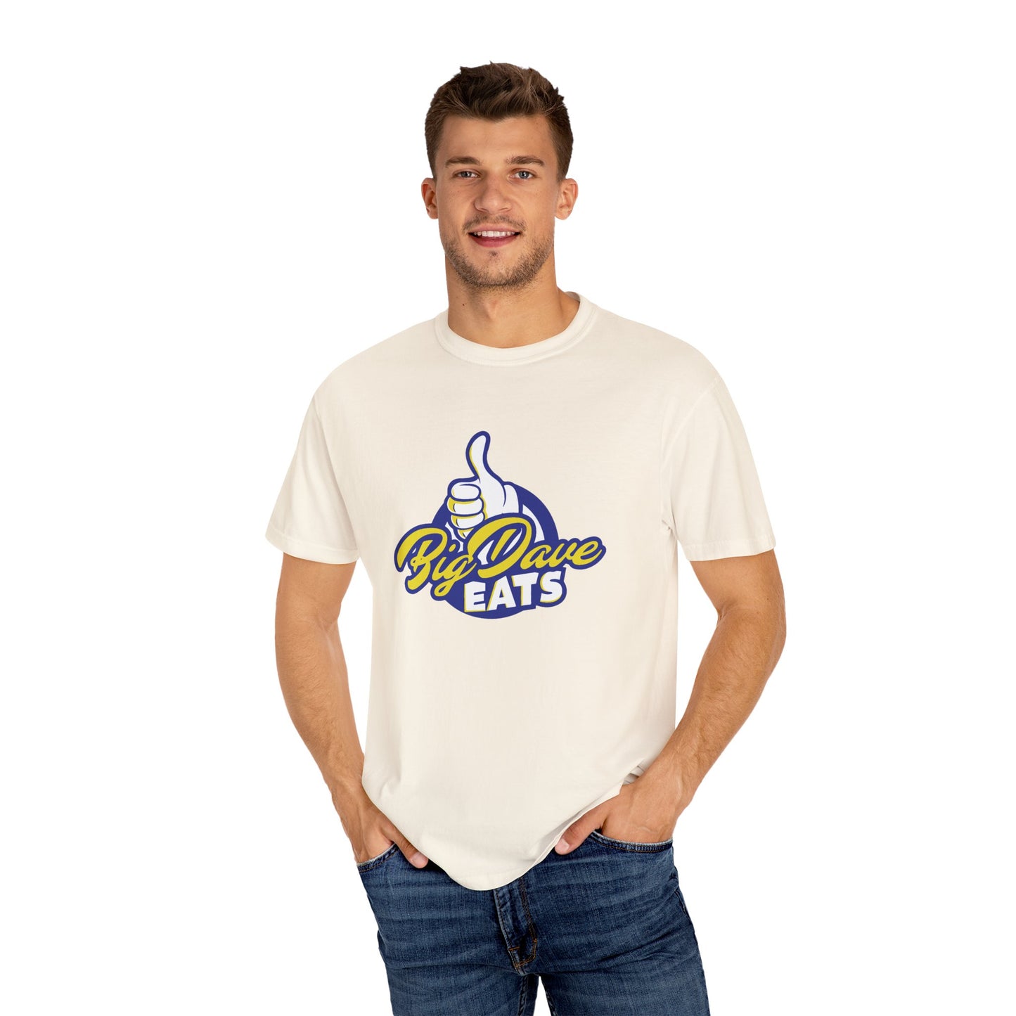 Casual T-Shirt for Food Lovers, By Dave Eats Tee, Unisex Graphic Shirt, Culinary Gift, Summer Outfit