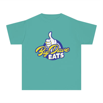 Youth Midweight Tee - Big Dave Eats, Fun T-Shirt for Kids, Perfect for Food Lovers, Casual Wear, Birthday Gift, Summer Style